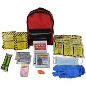 Ready America 70280 72 Hour Emergency Kit, 2-Person, 3-Day Backpack